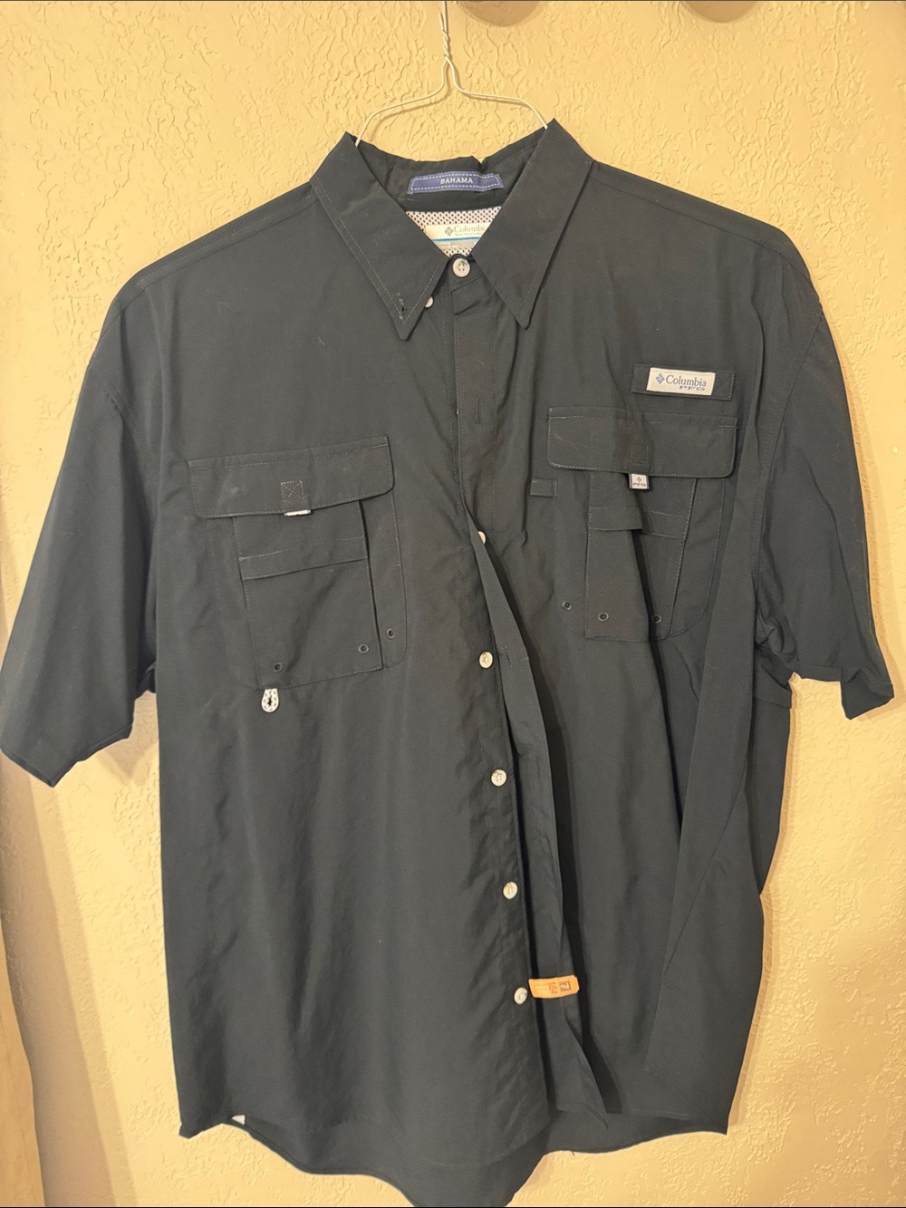 Columbia Men’s Short-Sleeve Button-Down Shirt - Black